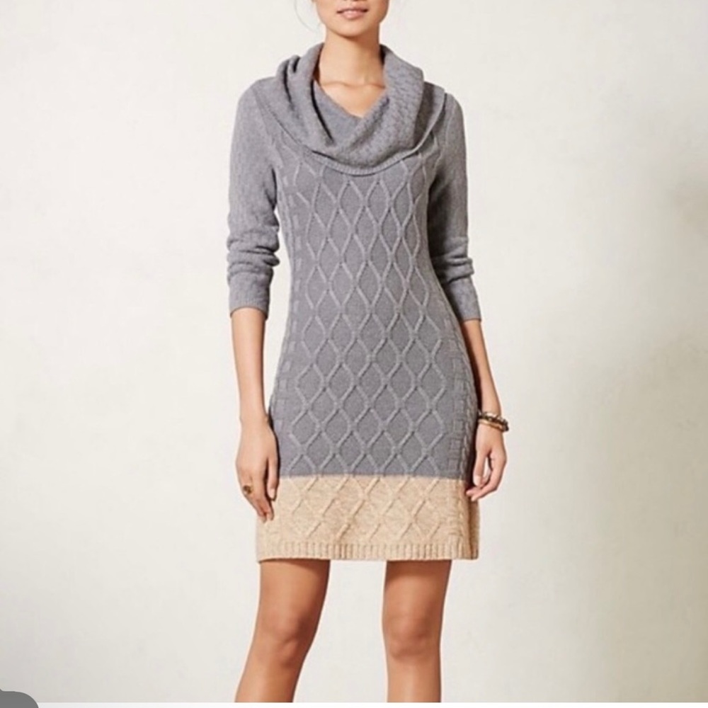 {Anthro} Sparrow Cowl neck Sweater Tunic
